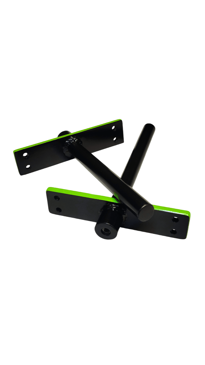 10" Long Standard Modular Sleeves for multi-grip bars, featuring black with green accent