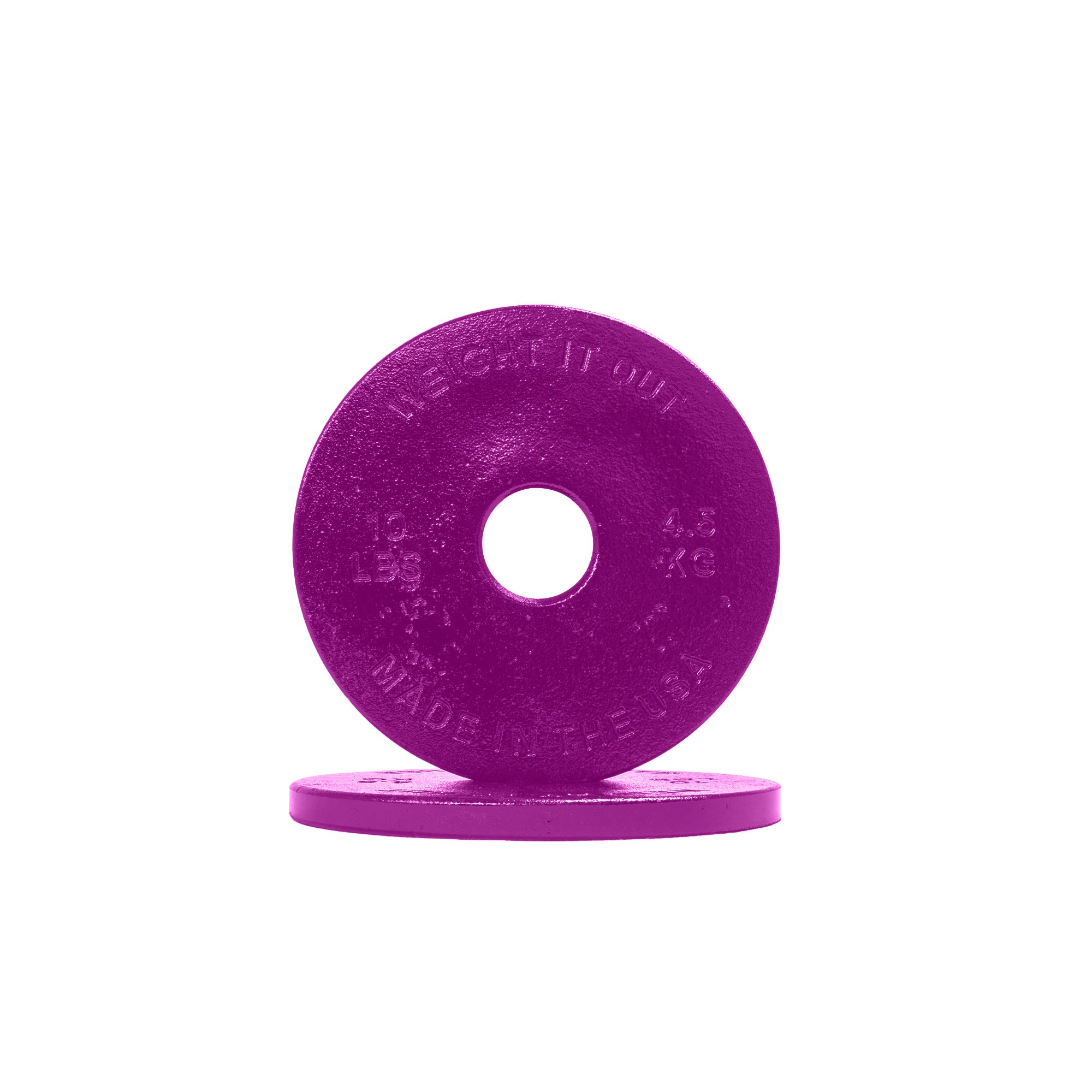 Standard 1" Center Hole Cast Iron Machined Weight Plate Pairs - view 9