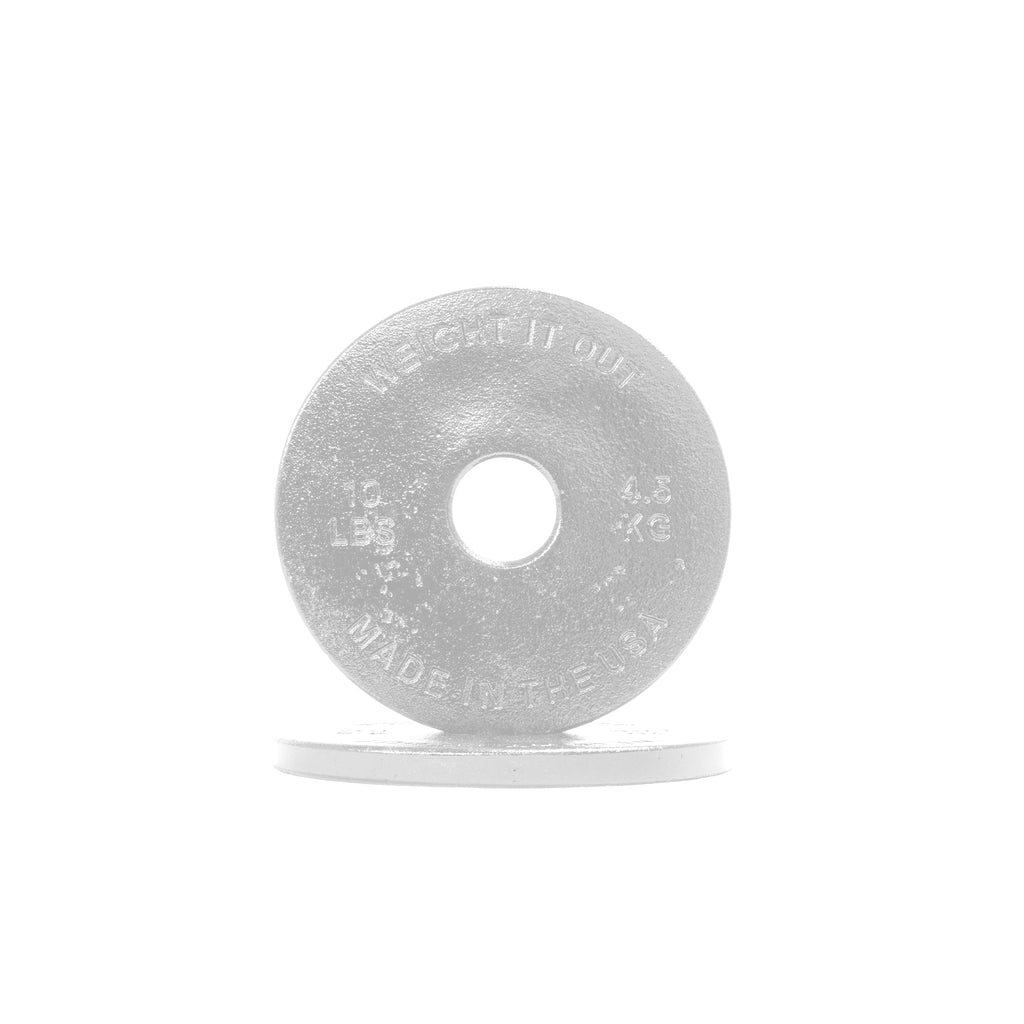 Standard 1" Center Hole Cast Iron Machined Weight Plate Pairs
