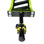 1" Standard Modular Sleeves for Multi-Grip Bars, showcasing green and black coating assembled with quick release clamp