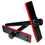 1 inch pins 10 inches long in red with black finish