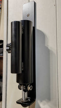 Wall Mounted Landmine base attached to wall, compatible with 1" and 2" barbells for versatile strength training