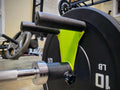 Narrow Grip V-Row Handle for Olympic barbell with rugged coating and compact design for landmine workouts targeting upper back and lats
