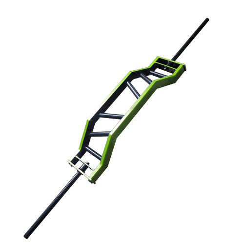 1" Shorty Multi-Grip Cambered Bar - Mixed Grips