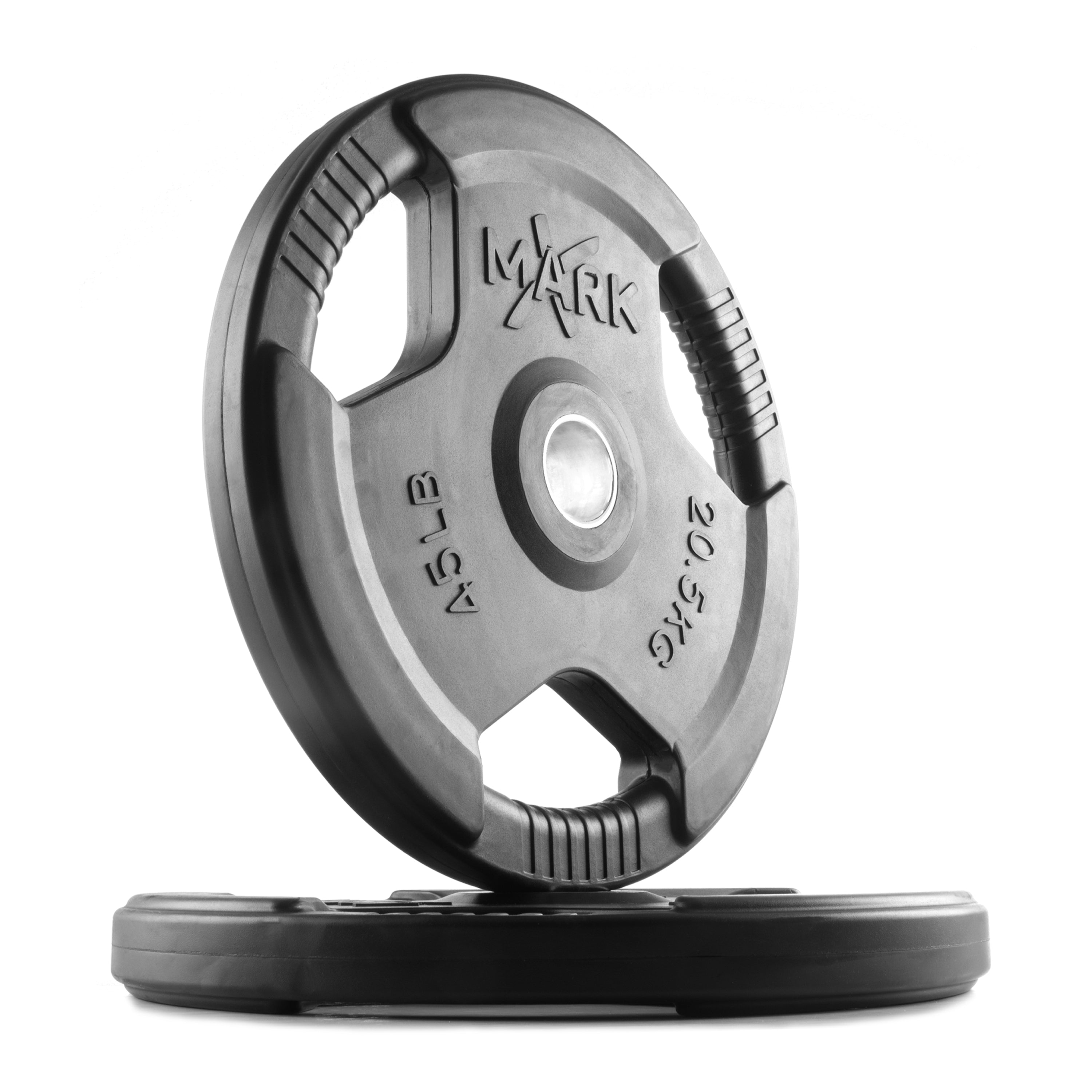 XMARK Tri-Grip Olympic weight plates set for strength training