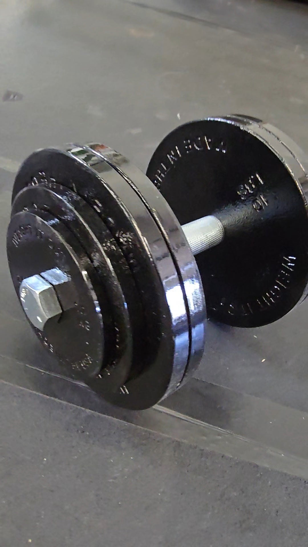 Standard 1" Center Hole Cast Iron Machined Weight Plate Pairs - view 7