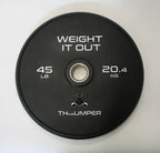 'Thumper' Thin Bumper Weight Plate Sets. (Thinnest Bumper Plates Ever!) - view 2