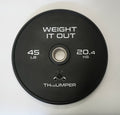 'Thumper' Thin Bumper Weight Plate Pairs. (Thinnest Bumper Plates Ever!)