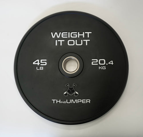 'Thumper' Thin Bumper Weight Plate Pairs. (Thinnest Bumper Plates Ever!)