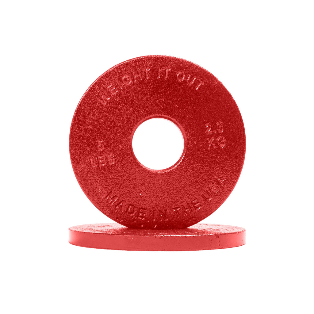 Standard 1" Center Hole Cast Iron Machined Weight Plate Pairs