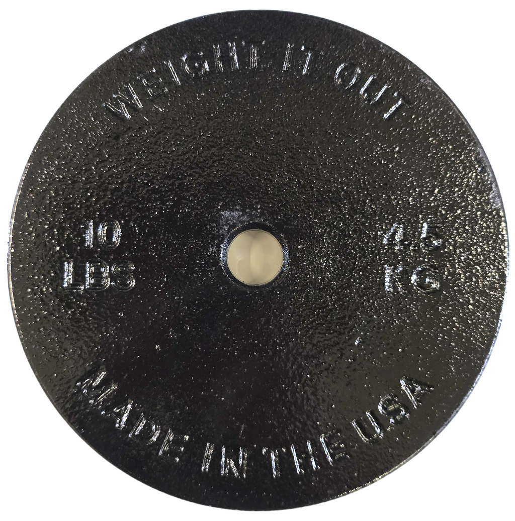 Standard 1" Center Hole Cast Iron Machined Weight Plate Pairs