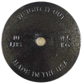 Standard 1" Center Hole Cast Iron Machined Weight Plate Pairs