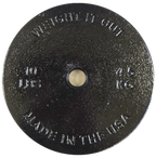 Standard 1" Center Hole Cast Iron Machined Weight Plate Pairs