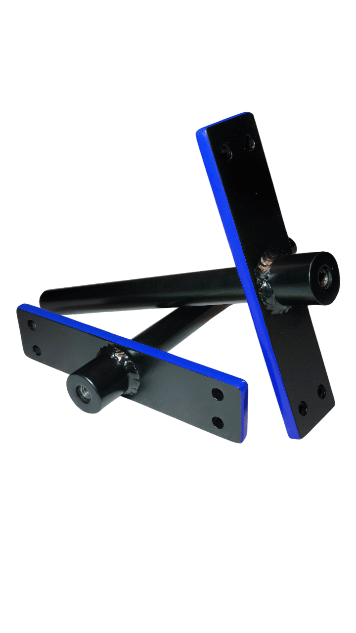 1 inch standard sleeves for multi grip bar showcasing black coating and blue accent