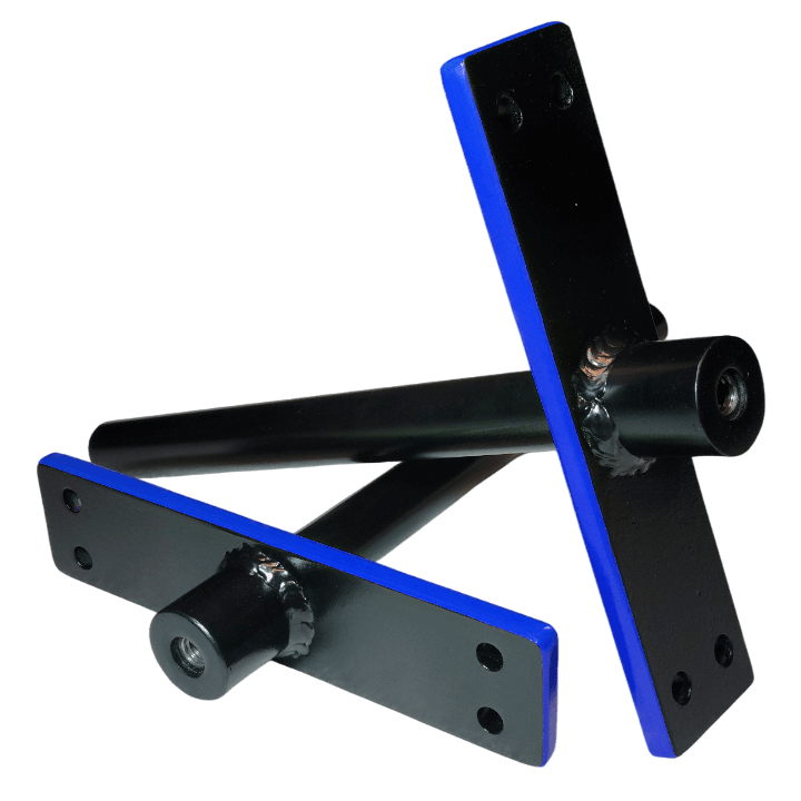 1 inch standard sleeves for multi grip bar showcasing black coating and blue accent