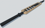 BMF Custom Slim Swiss Bar angled-grip press and pull competition bar with knurled grips