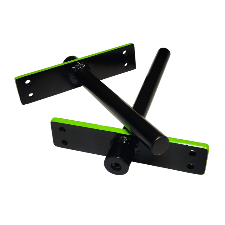 10" Long Standard Modular Sleeves for multi-grip bars, featuring black with green accent