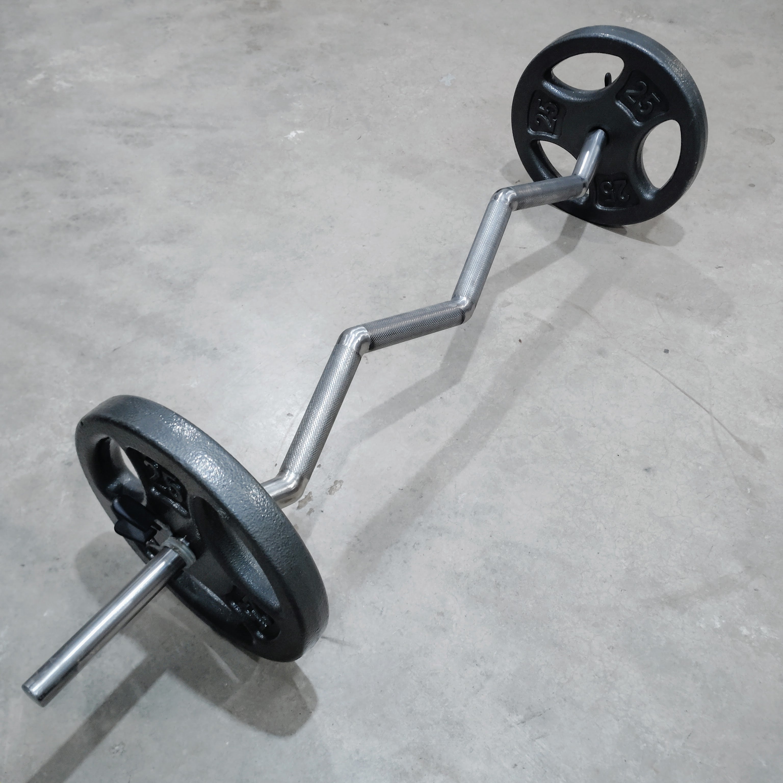 1" EZ Curl Bar - Heavy Duty, fits Standard Plates