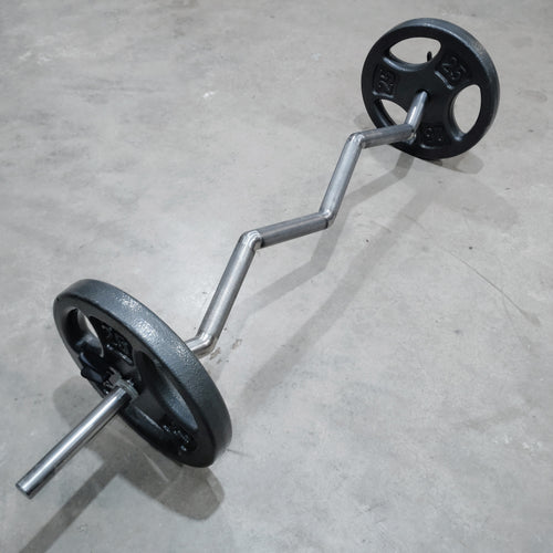 1" EZ Curl Bar - Heavy Duty, fits Standard Plates