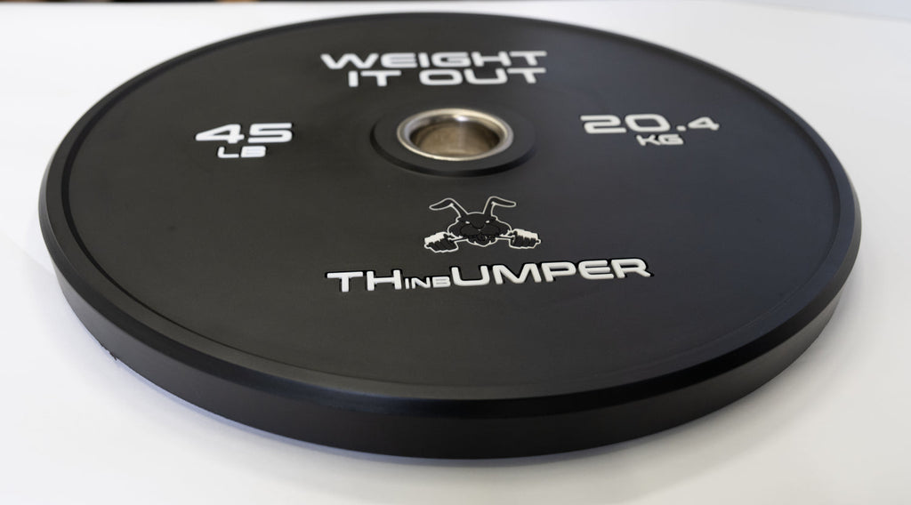 'Thumper' Thin Bumper Weight Plate Sets. (Thinnest Bumper Plates Ever!) - view 6