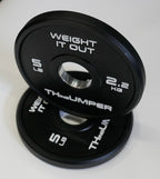 'Thumper' Thin Bumper Weight Plate Sets. (Thinnest Bumper Plates Ever!)