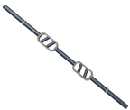 BMF Pro Split Press Bar with dual welded grip frames and rigid center shaft for angled pressing and consistent control