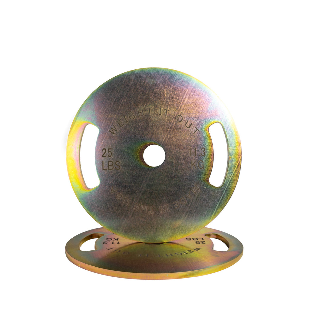 Cast Iron Machined 45lb And Calibrated Solid Steel Weight Plate Sets - view 5
