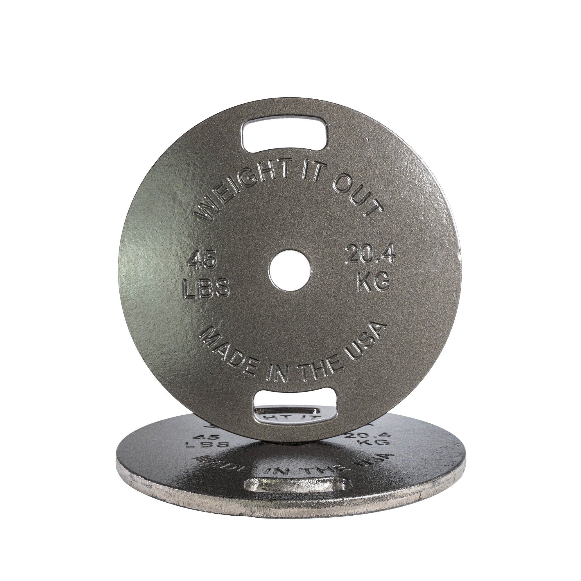 Cast Iron Machined 45lb And Calibrated Solid Steel Weight Plate Sets - view 3