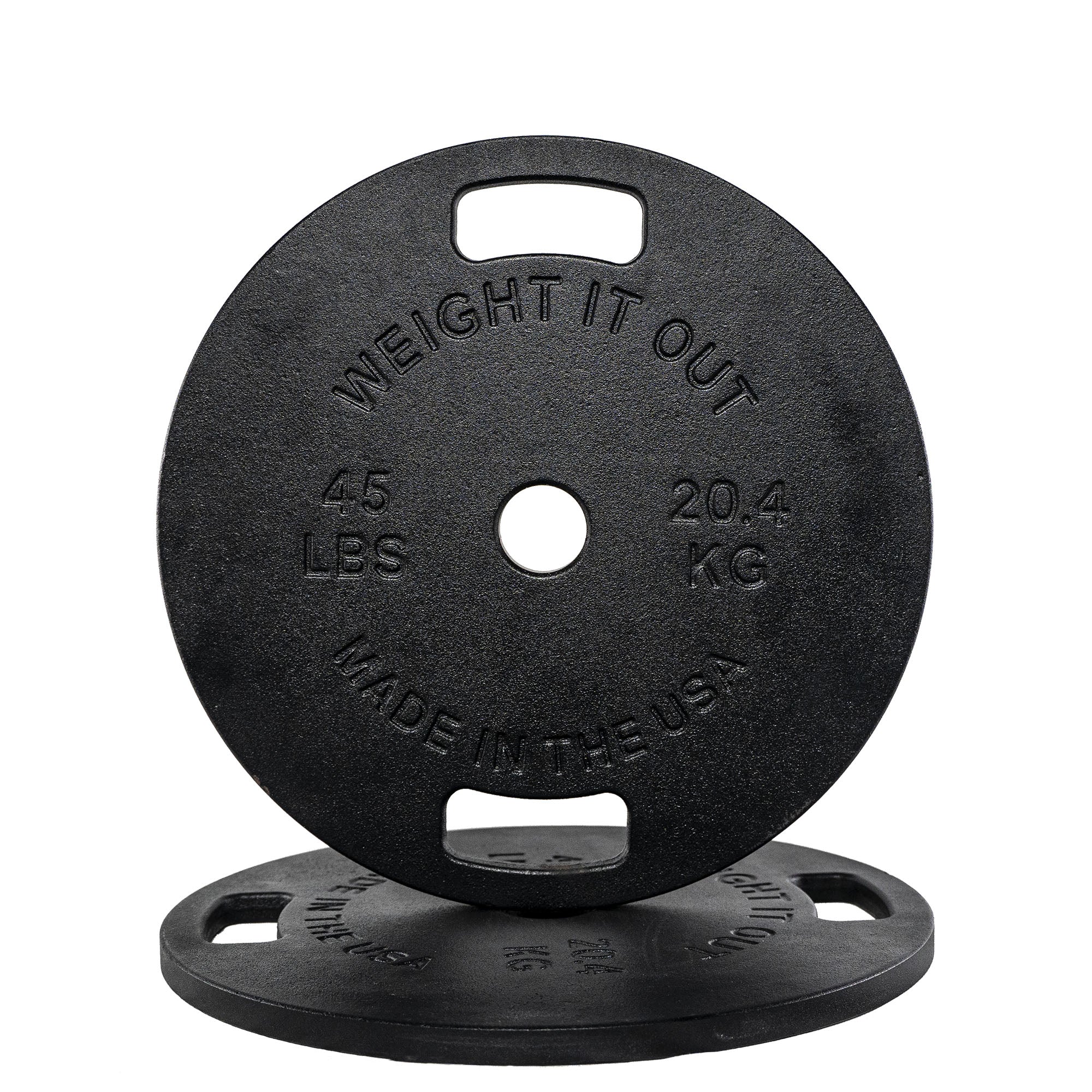 Cast Iron Machined 45lb And Calibrated Solid Steel Weight Plate Sets - view 4