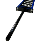 1" standard modular sleeve for multi-grip bars, showcasing 16 inch long pins on flat multigrip bar colored black and blue