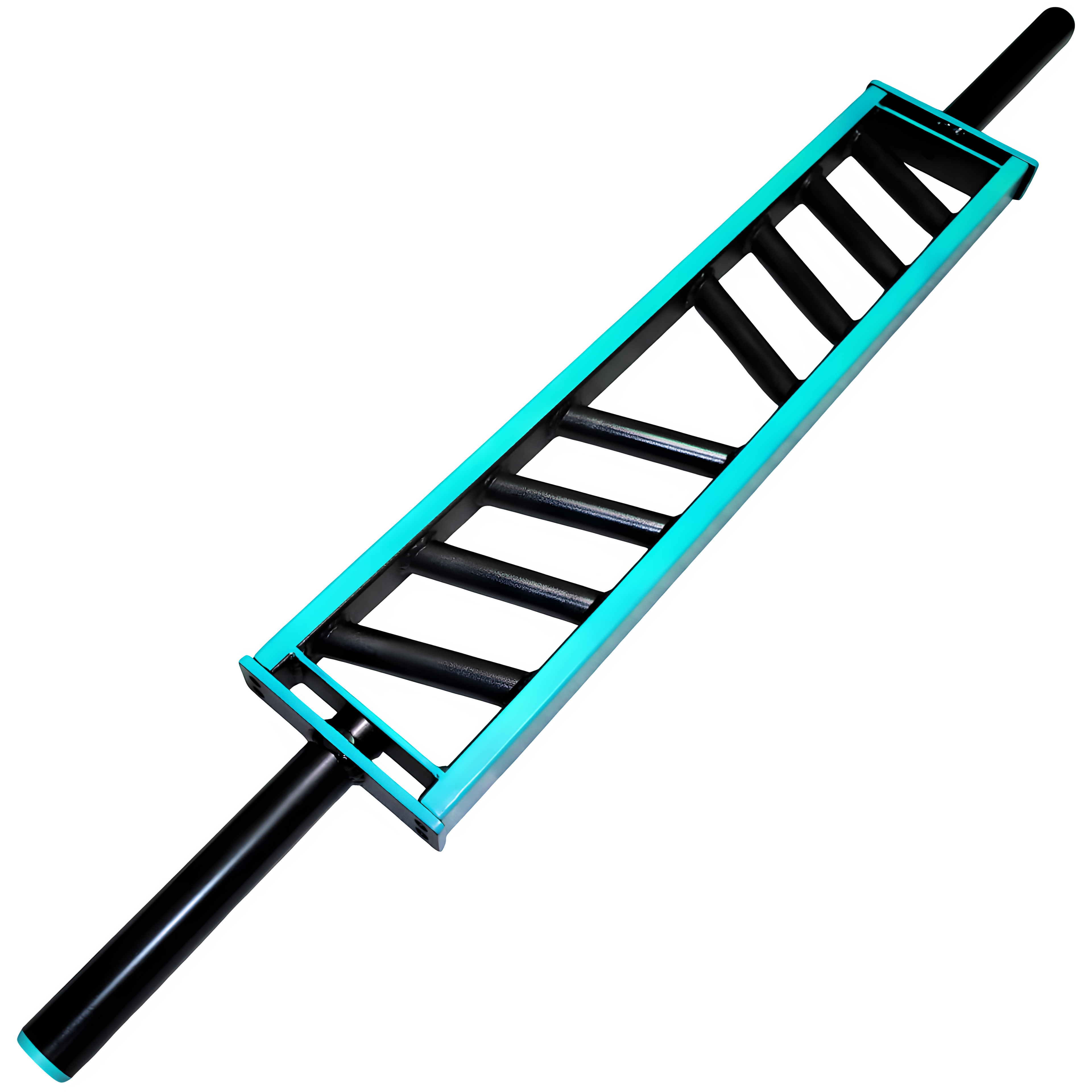 Swiss multi-grip barbell with angled grips and 2 inch Olympic plate compatibility