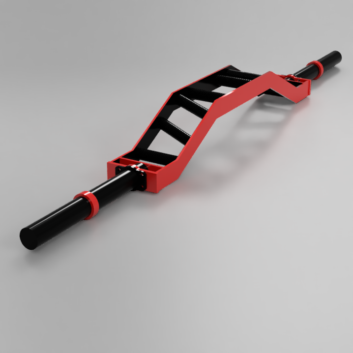 Custom BMF Pro Camber Bar 37.5 inch welded cambered specialty bar with 3 inch camber depth for PR-5000 rack system
